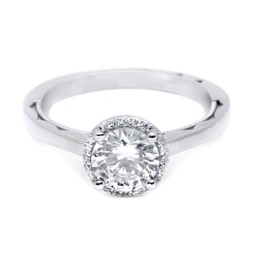 Simply Tacori Platinum Diamond Solitaire Engagement Ring 49RD65 Alternative View 2
