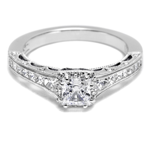 Tacori Crescent Platinum Engagement Ring HT2515PR4512X