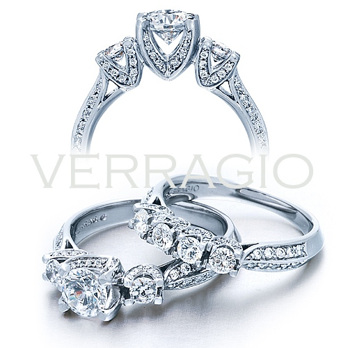 ENG-0304 Verragio 14 Karat Classico Engagement Ring Alternative View 1