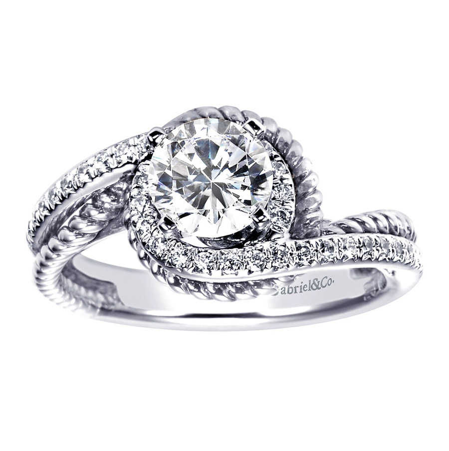 Gabriel Platinum Contemporary Engagement Ring ER5360PT3JJ