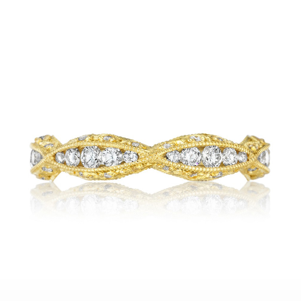 Tacori 2578BY 18  Karat  Tacori Gold  Diamond Wedding  Ring  