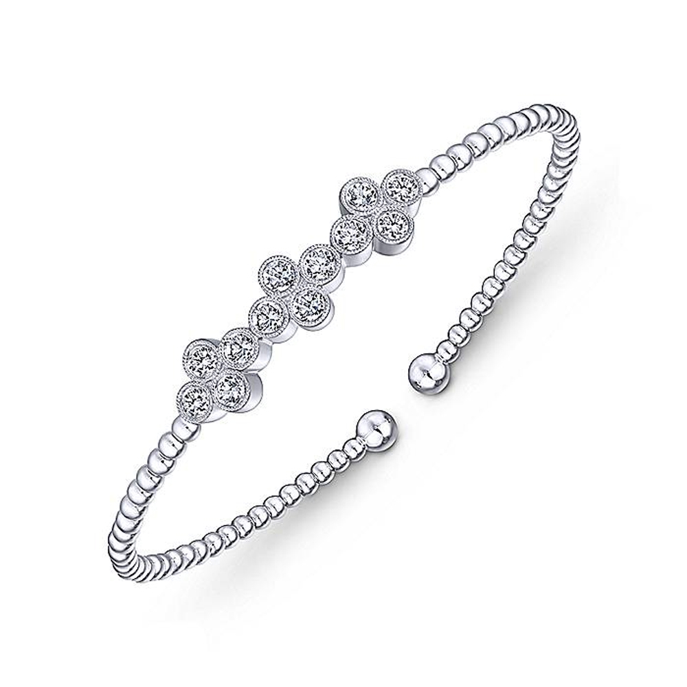 Gabriel Fashion 14 Karat Diamond Bujukan Bangle Bracelet BG4115W45JJ Alternative View 1