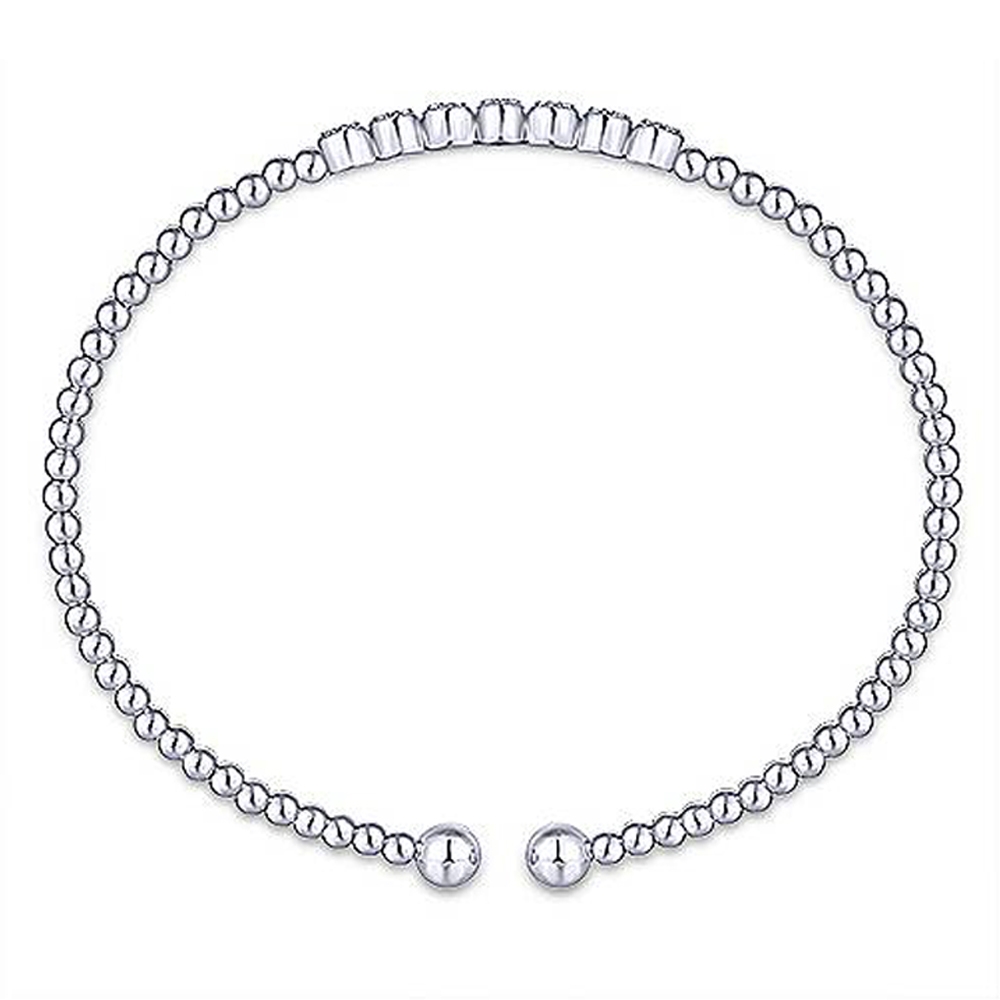 Gabriel Fashion 14 Karat Diamond Bujukan Bangle Bracelet BG4116W45JJ