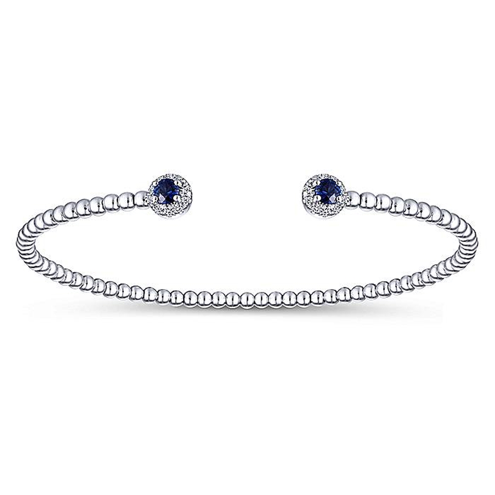 Gabriel Fashion 14 Karat Diamond Bujukan Bangle Bracelet BG4122W45SA