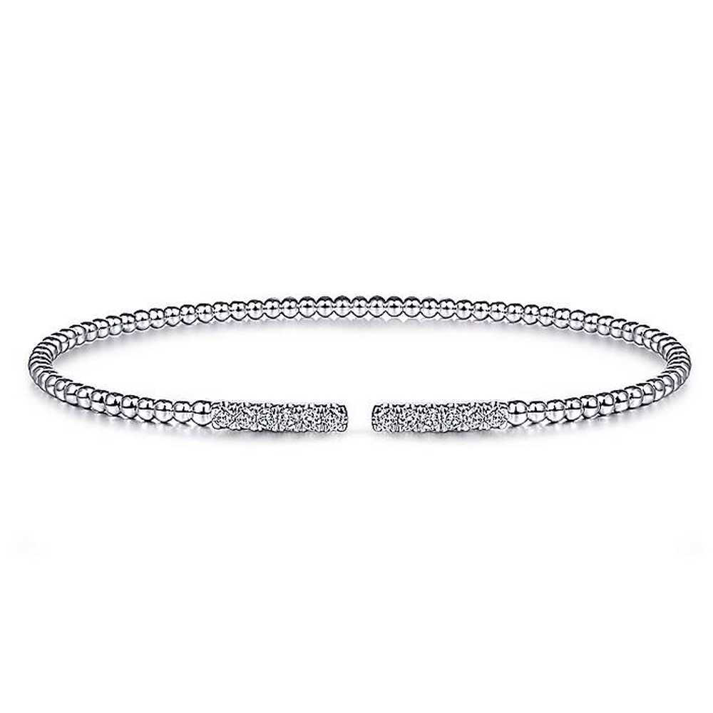 Gabriel Fashion 14 Karat Diamond Bujukan Bangle Bracelet BG4218-6W45JJ