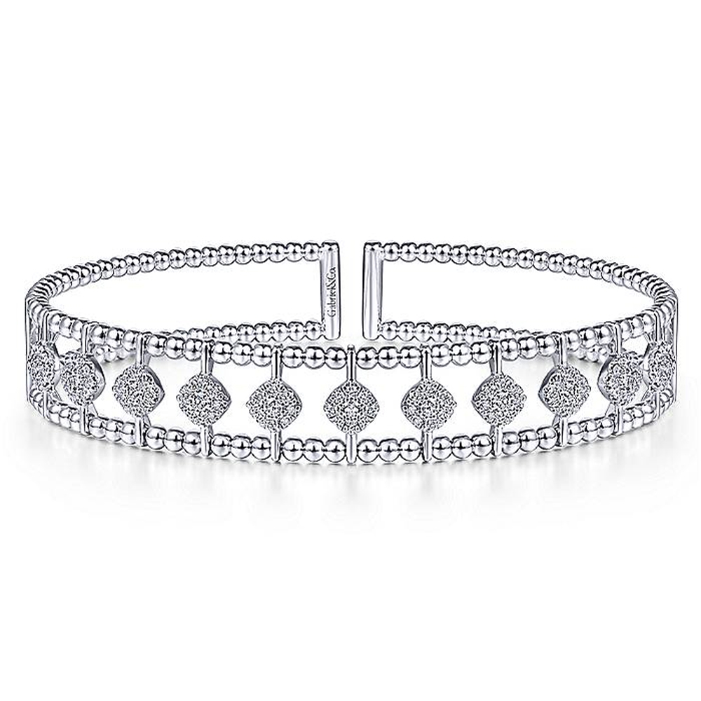 Gabriel Fashion 14 Karat Diamond Bujukan Bangle Bracelet BG4232-6W45JJ