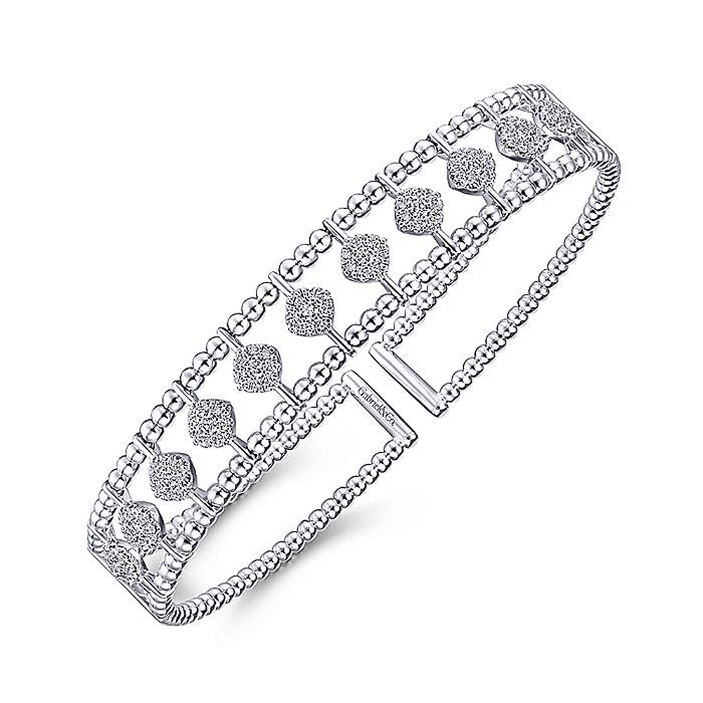 Gabriel Fashion 14 Karat Diamond Bujukan Bangle Bracelet BG4232-6W45JJ Alternative View 1