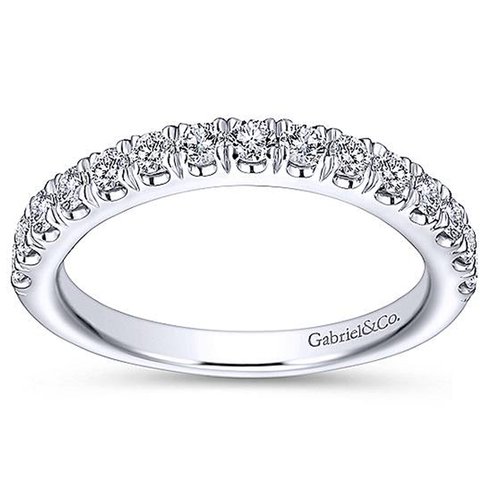 Gabriel Platinum Curved Wedding Band WB13870R4PT4JJ
