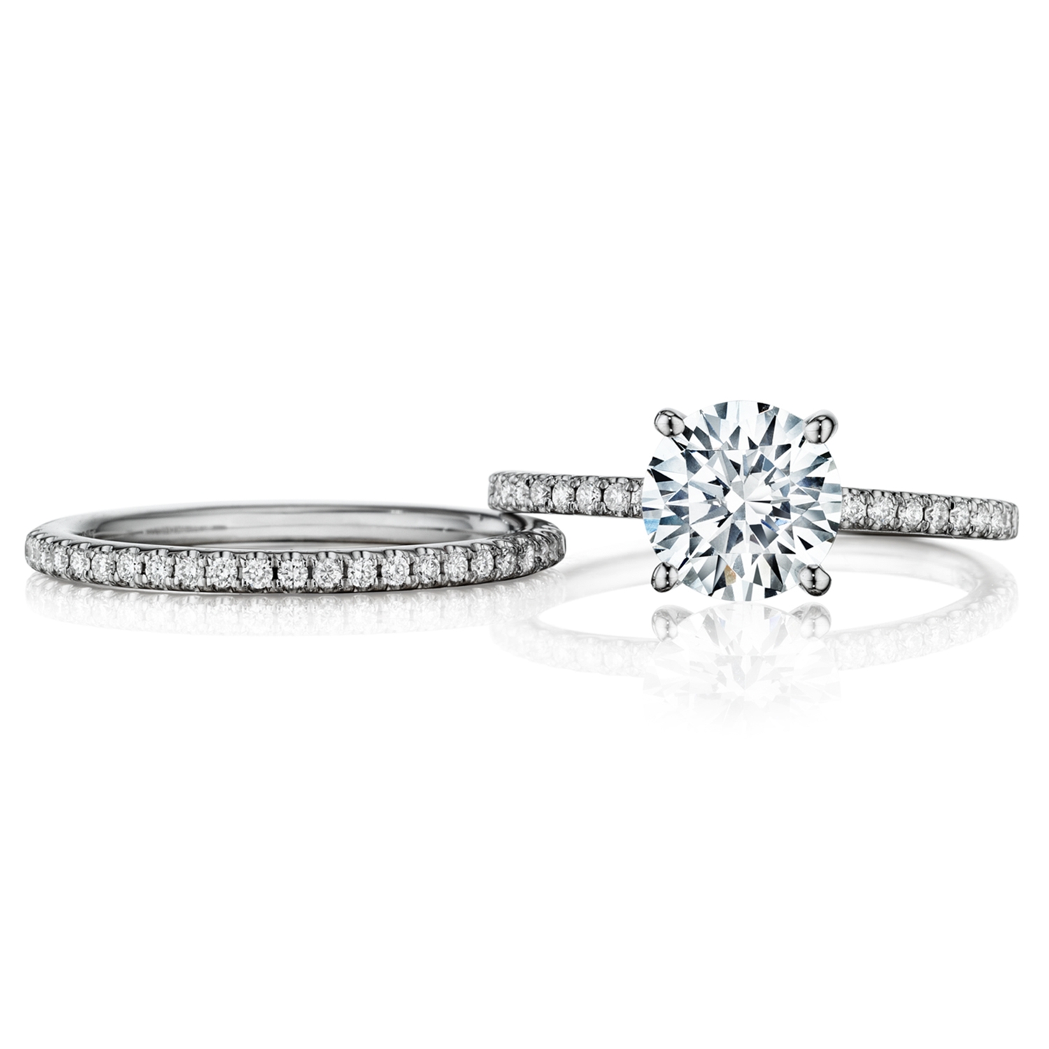 Henri Daussi BSX Round Diamond Solitaire Engagement Ring