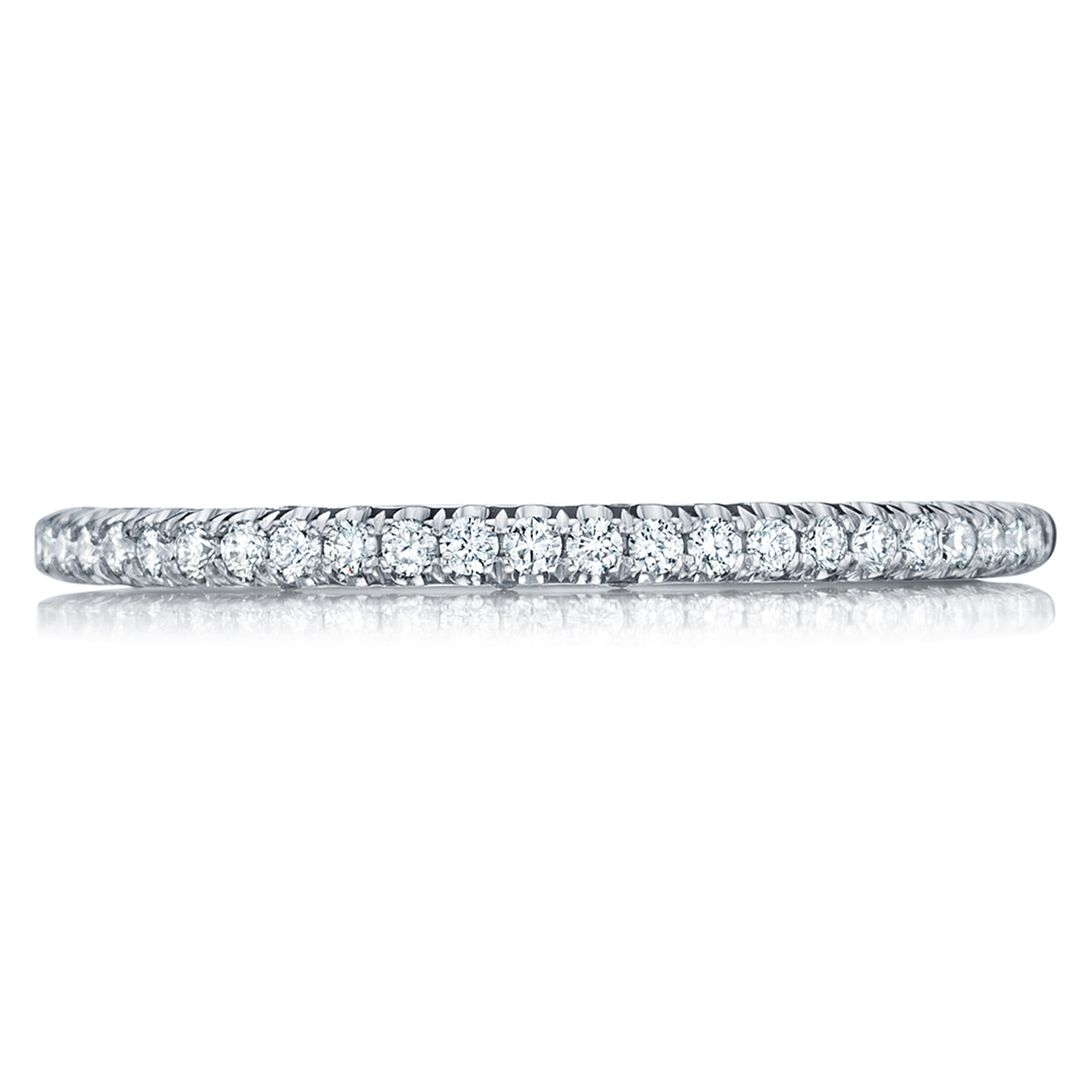 HT254515B12 Platinum Tacori Petite Crescent Diamond Wedding Ring