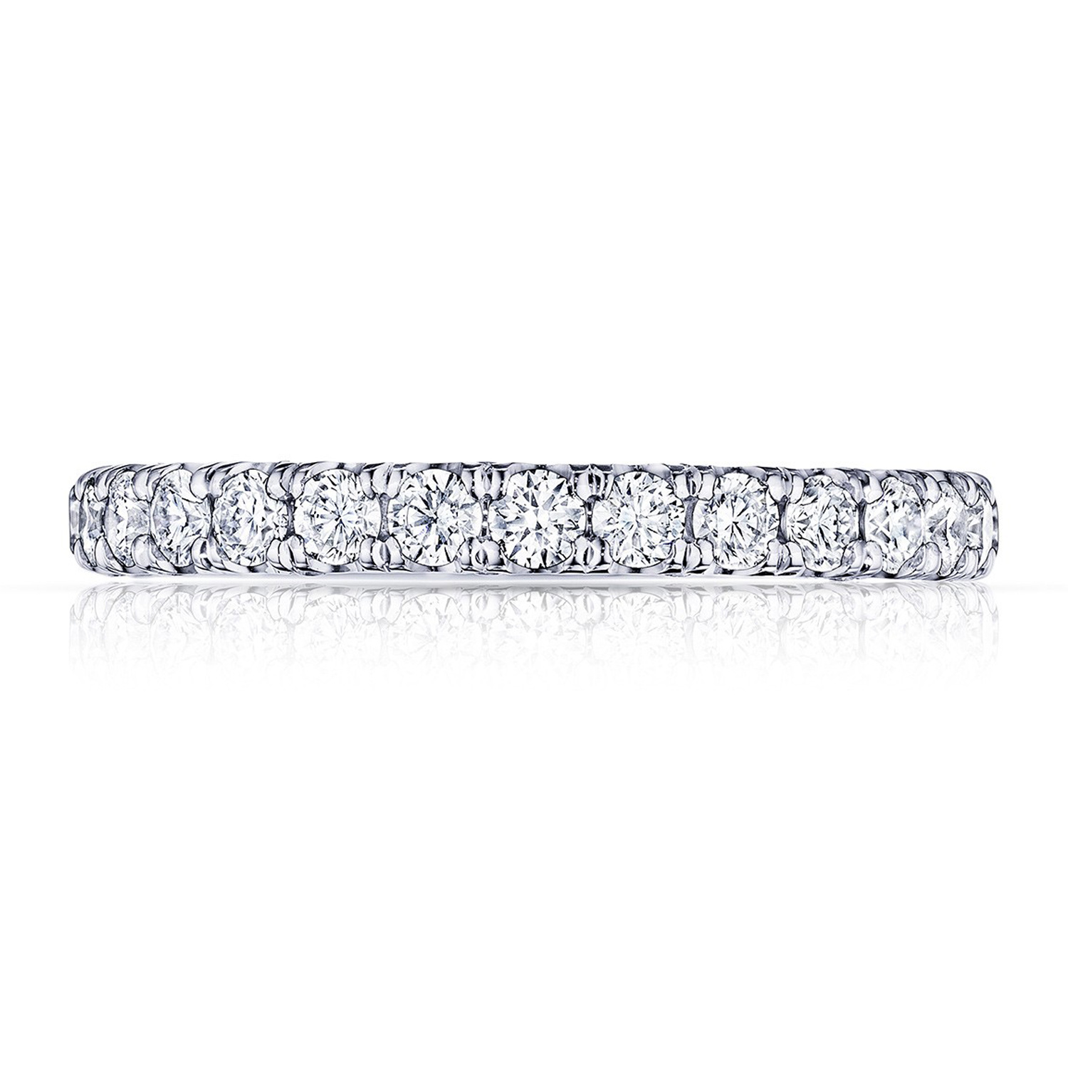 HT254525B34 Platinum Tacori Petite Crescent Diamond Wedding Ring