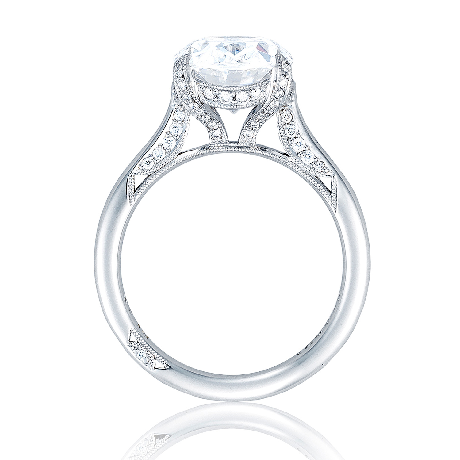 HT2625OV11X9 Platinum Tacori RoyalT Engagement Ring Alternative View 1