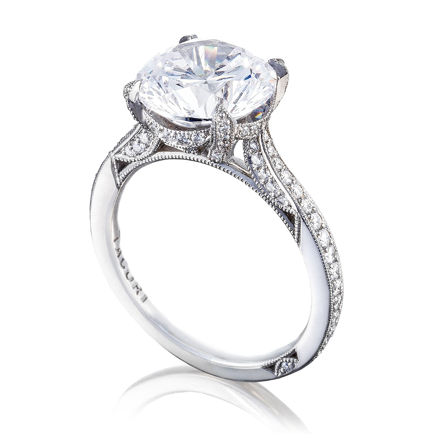 HT2627RD10 Platinum Tacori RoyalT Engagement Ring