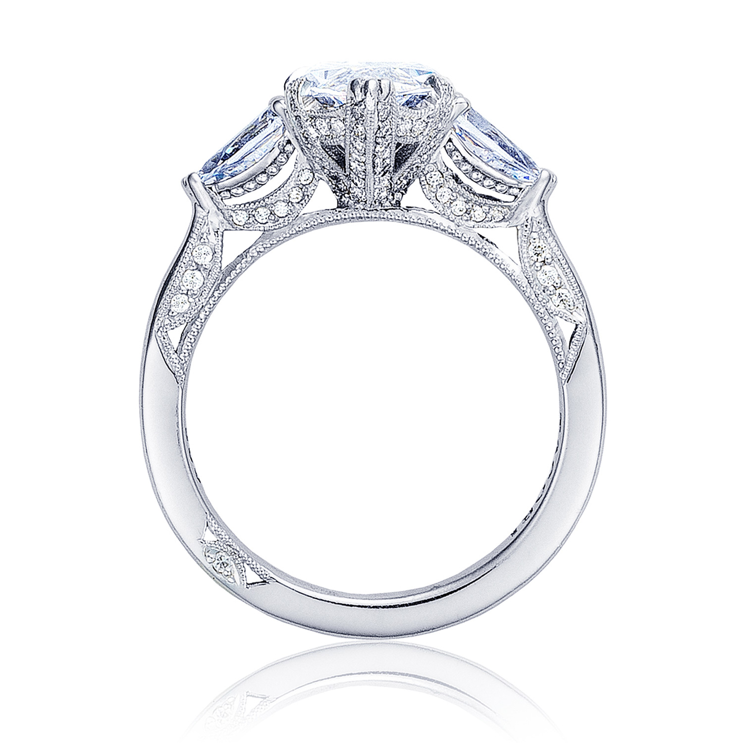 HT2628MQ15X75 Platinum Tacori RoyalT Engagement Ring Alternative View 1
