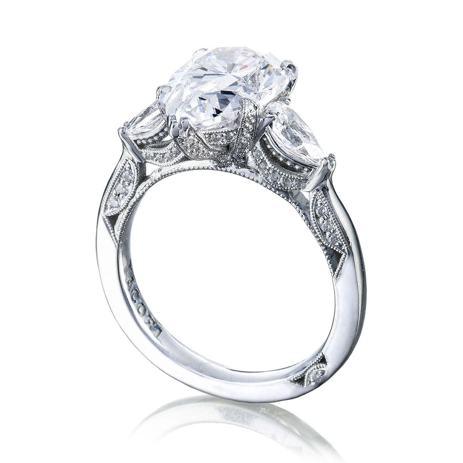 HT2628PS14X9 Platinum Tacori RoyalT Engagement Ring