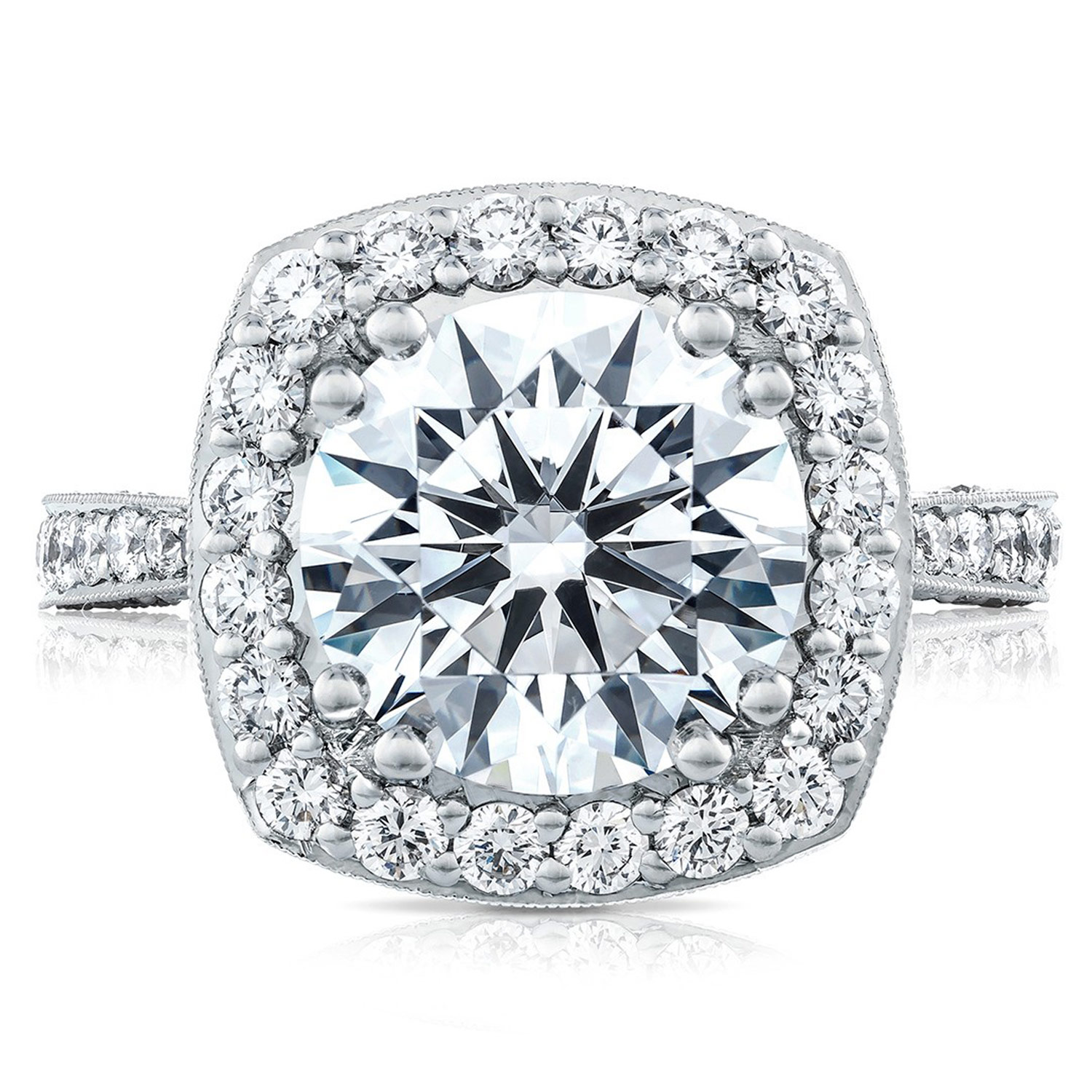HT2650CU10 Platinum Tacori RoyalT Engagement Ring
