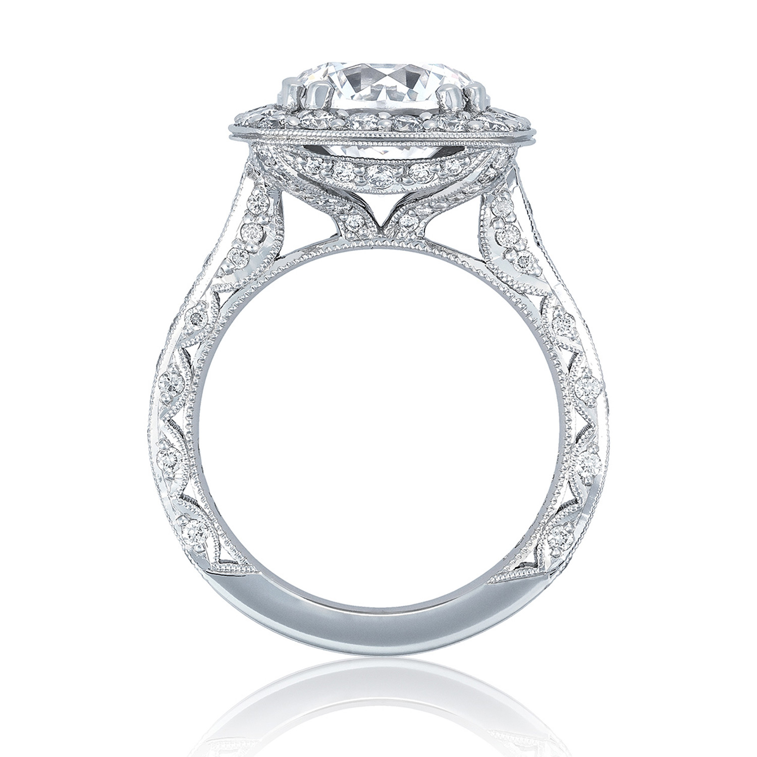 HT2650CU10 Platinum Tacori RoyalT Engagement Ring Alternative View 1