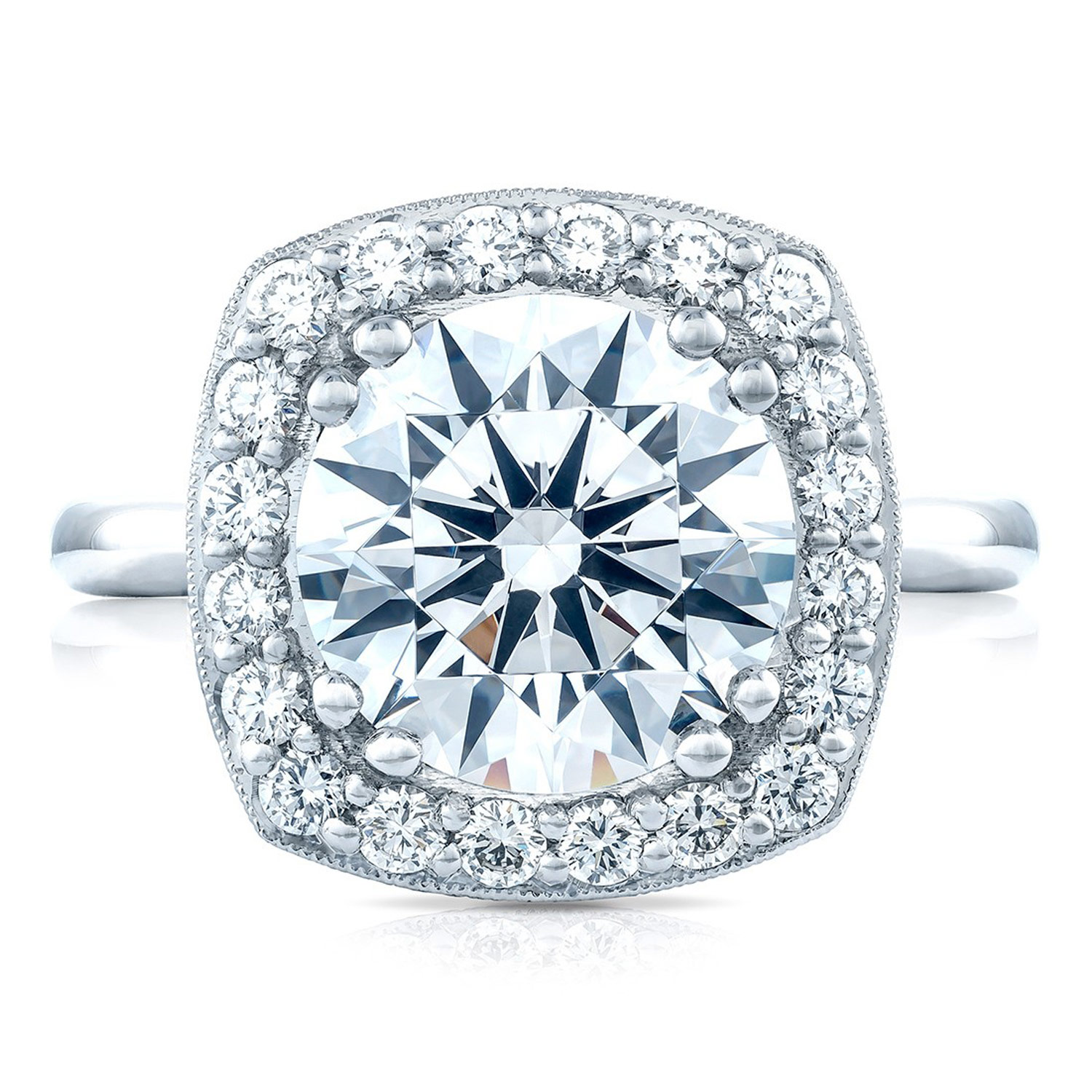 HT2651CU10 Platinum Tacori RoyalT Engagement Ring