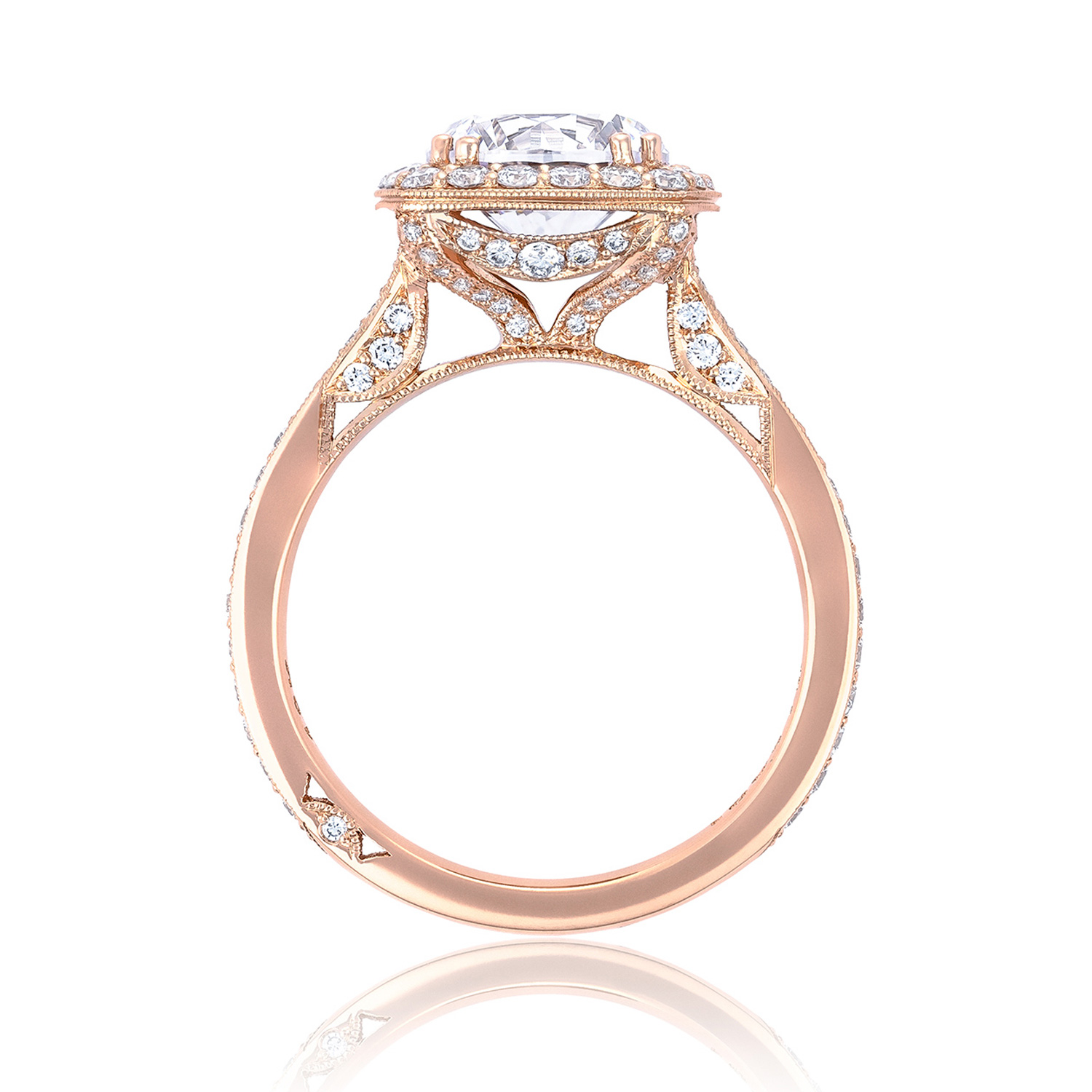 Tacori HT2652CU8PK 18 Karat RoyalT Engagement Ring | TQ Diamonds