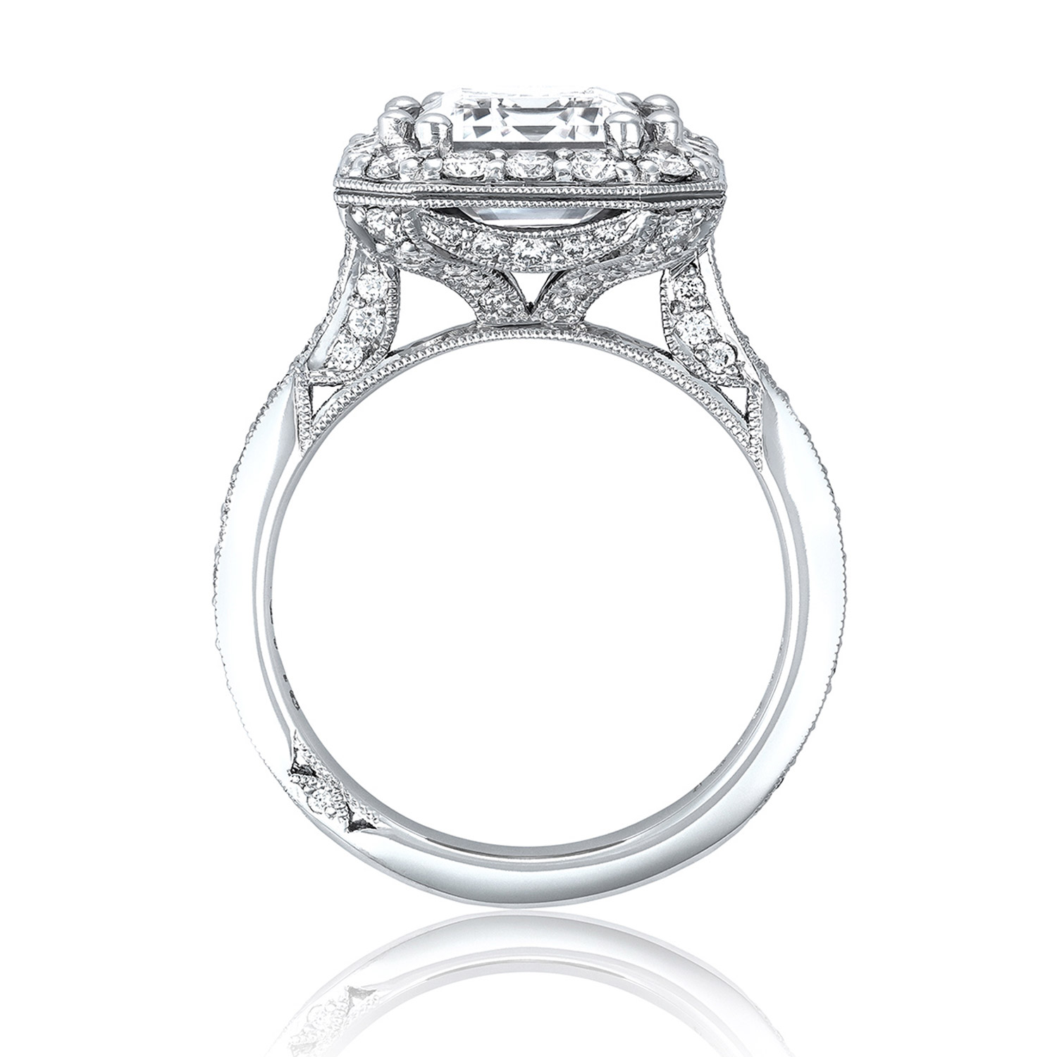 HT2652EC105X85 Platinum Tacori RoyalT Engagement Ring Alternative View 1