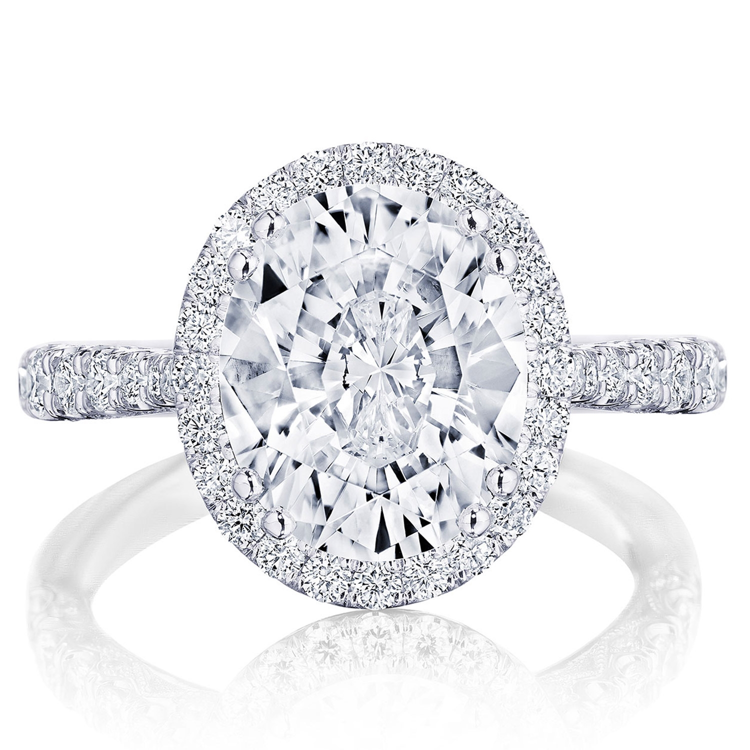 Tacori HT2670OV11X9 Platinum RoyalT Engagement Ring