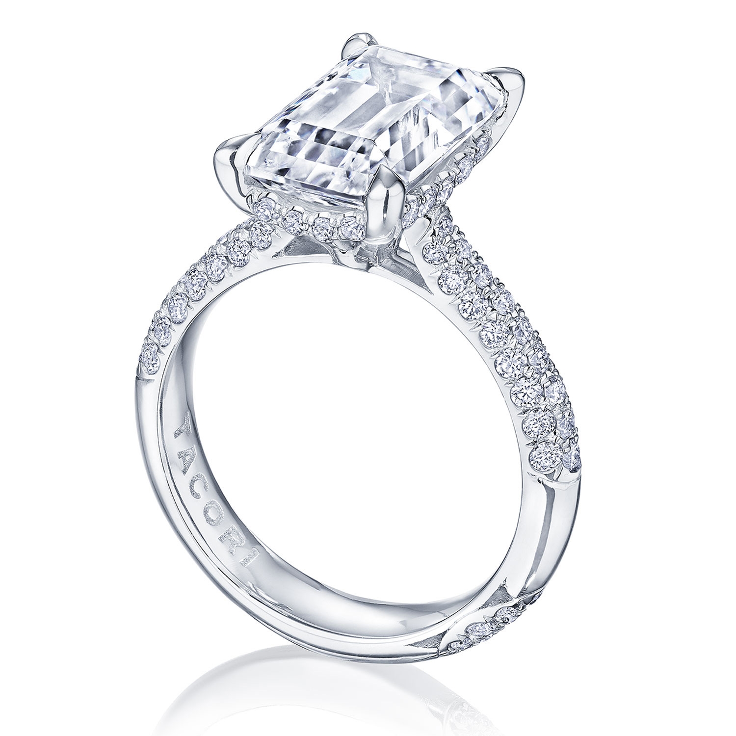 Tacori HT2673EC10X8 Platinum RoyalT Engagement Ring