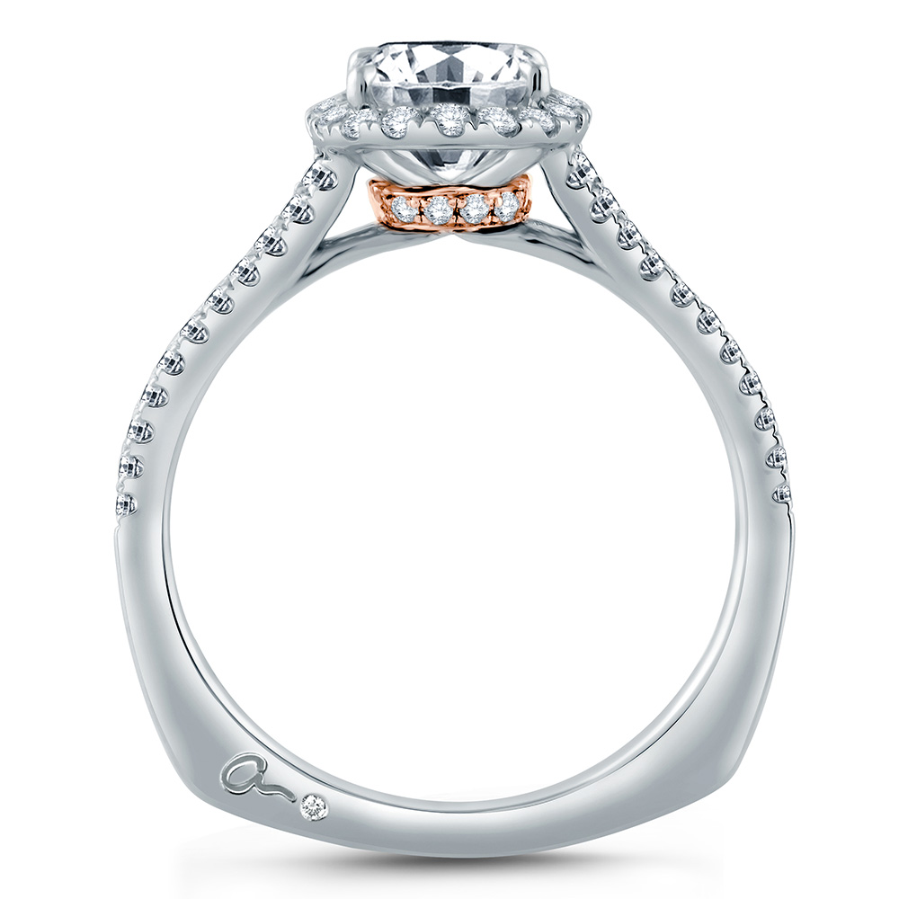A.JAFFE Platinum Signature Engagement Ring MES873
