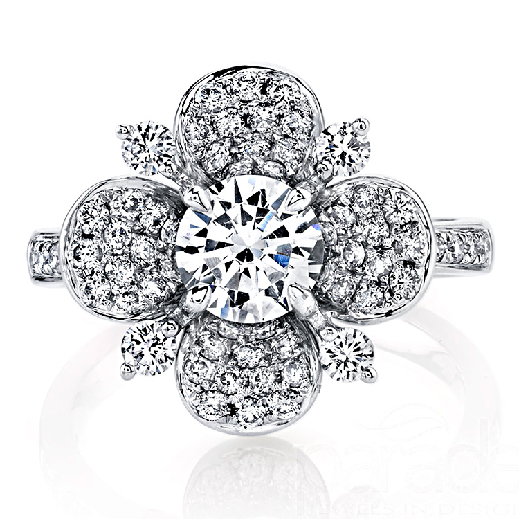 Parade Lyria Bridal R3686 18 Karat Diamond Engagement Ring Alternative View 1