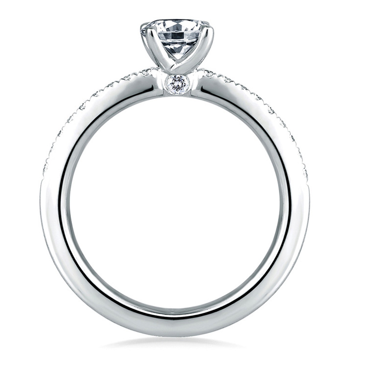 A Jaffe Platinum Diamond Engagement Ring ME1533