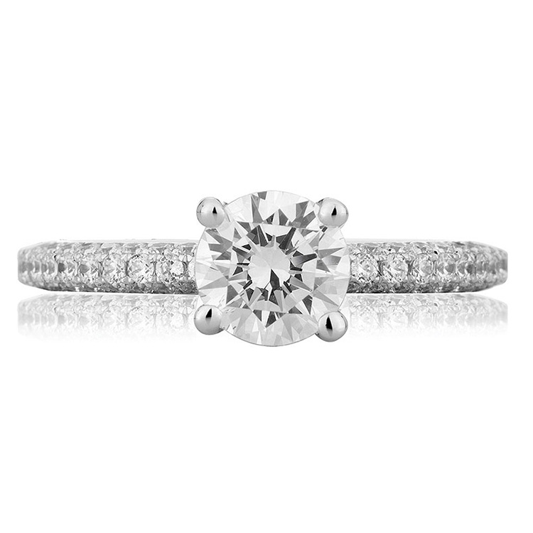 A Jaffe 14 Karat Diamond Engagement Ring ME1534