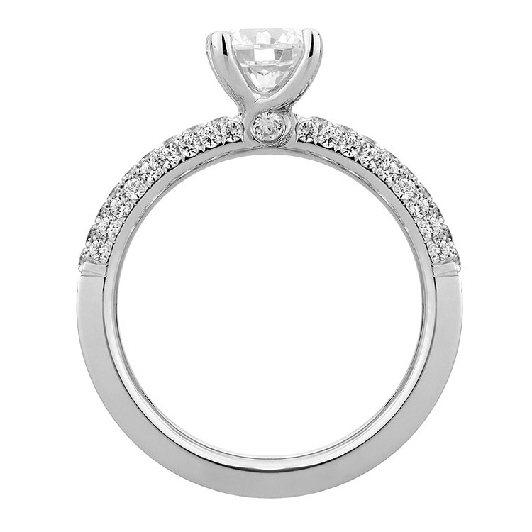 A Jaffe 18 Karat Diamond Engagement Ring ME1534 Alternative View 1