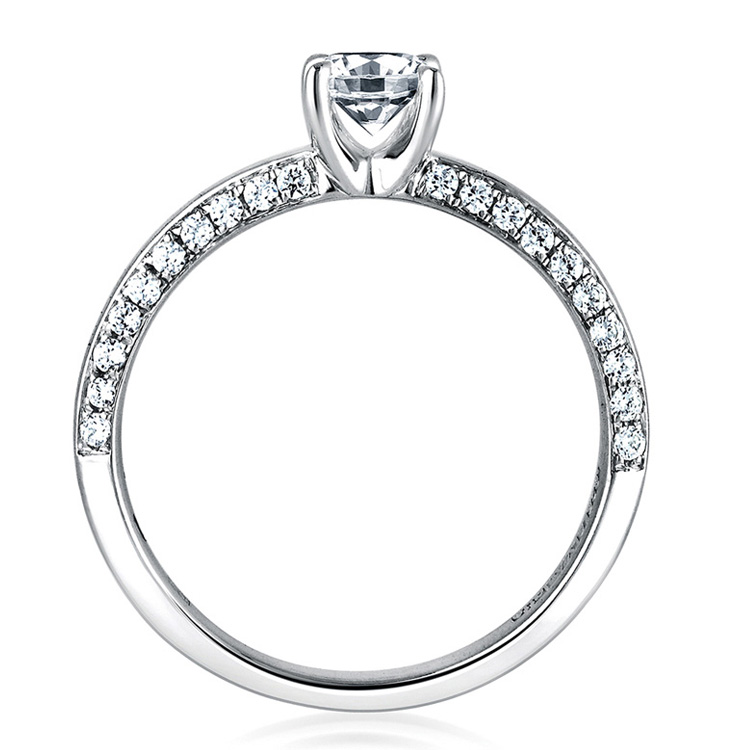 A Jaffe 14 Karat Diamond Engagement Ring ME1543