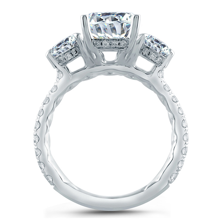 A.JAFFE Platinum Classic Engagement Ring ME1871Q