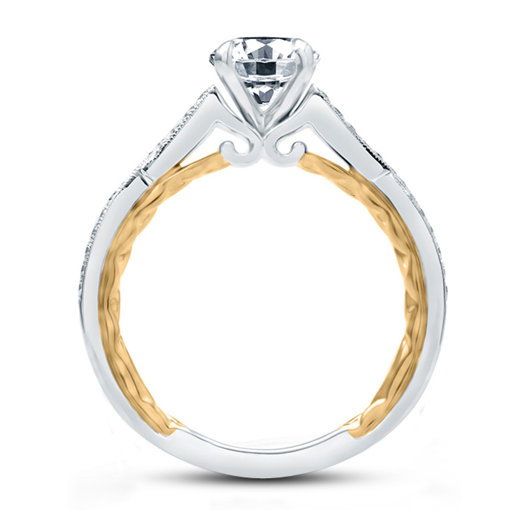 A.JAFFE Platinum Classic Engagement Ring ME2031Q