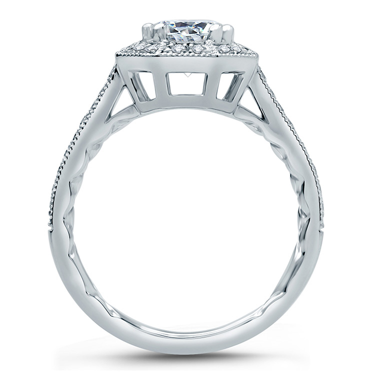 A.JAFFE Platinum Classic Engagement Ring ME2100Q
