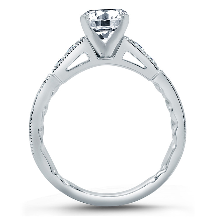 A.JAFFE Platinum Classic Engagement Ring ME2104Q