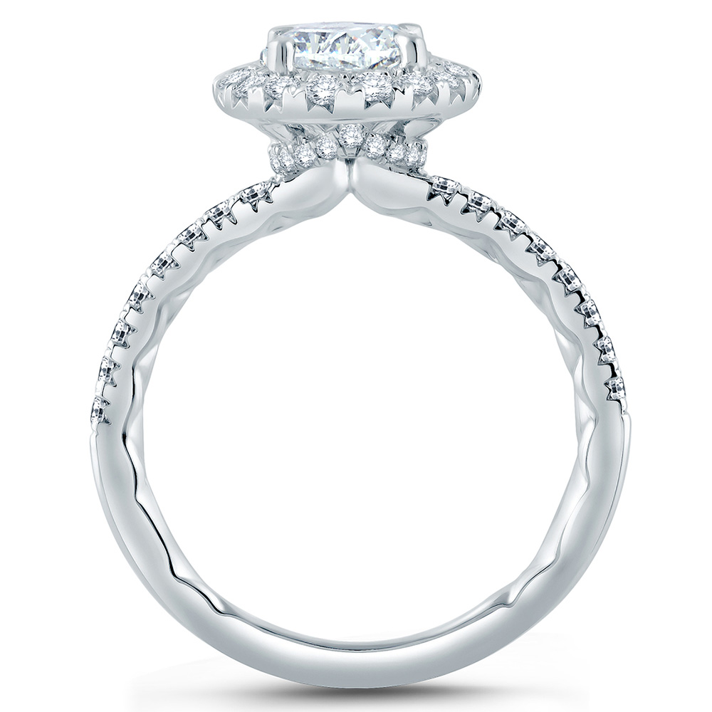 A.JAFFE Platinum Classic Engagement Ring ME2167Q