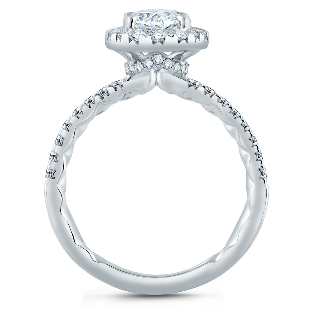 A.JAFFE Platinum Classic Engagement Ring ME2168Q