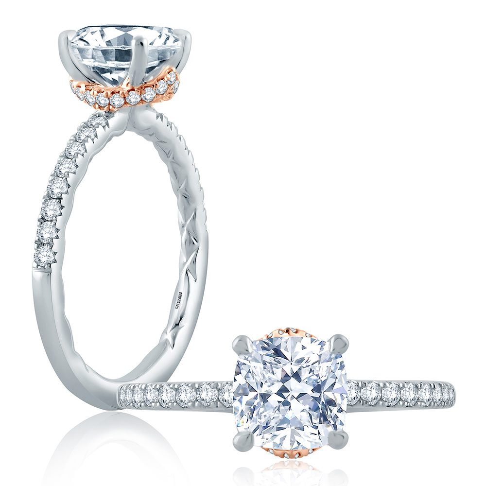 A.JAFFE Platinum Classic Engagement Ring ME2171Q