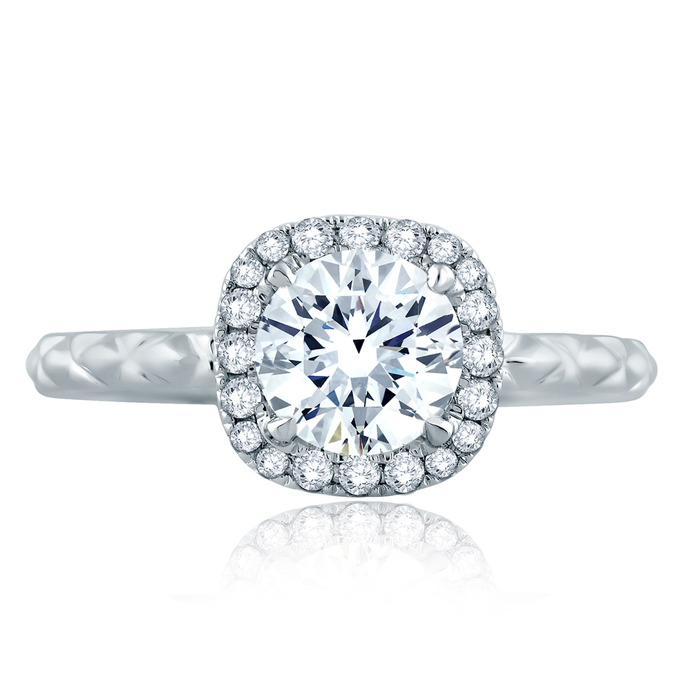 A.JAFFE Platinum Classic Engagement Ring ME2192Q