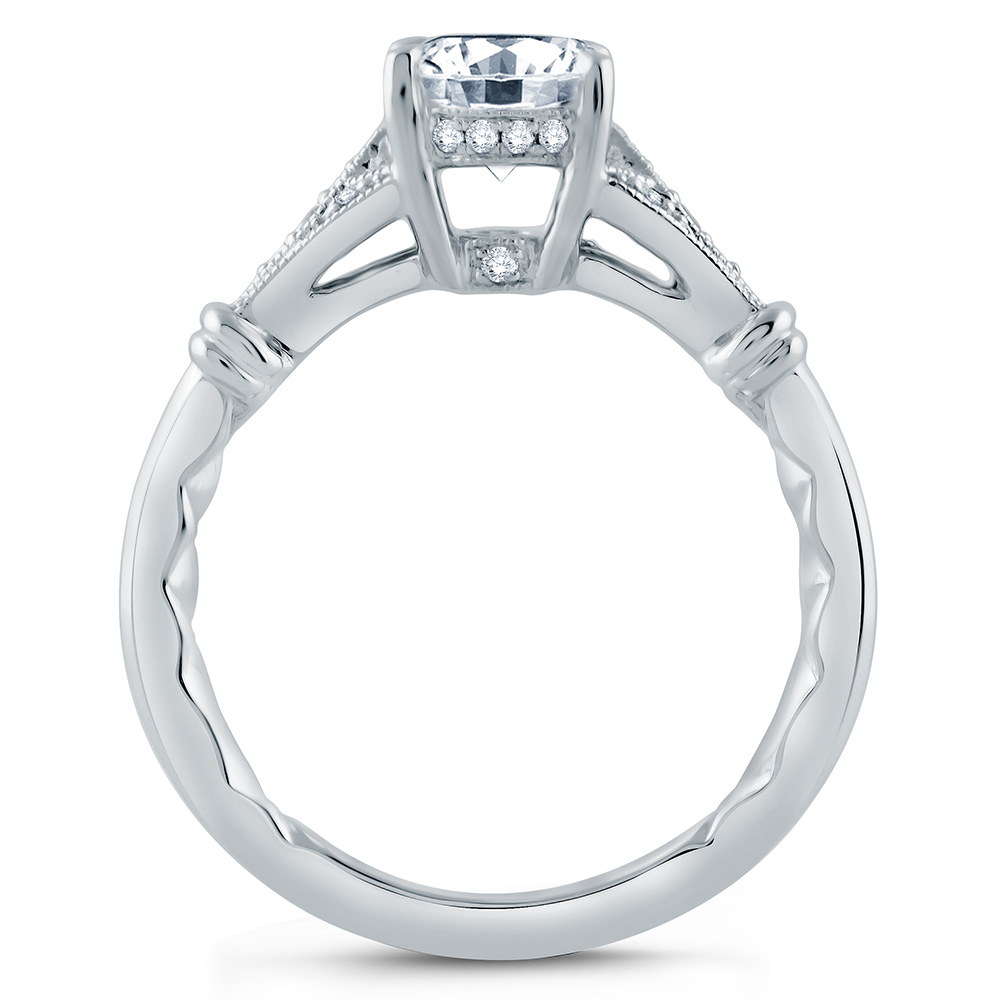 A.JAFFE Platinum Classic Engagement Ring ME2199Q