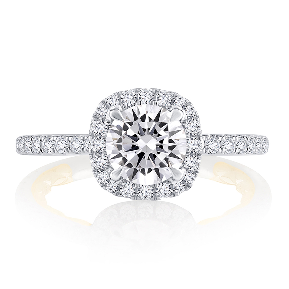 A.JAFFE Platinum Classic Engagement Ring MECRD2332Q