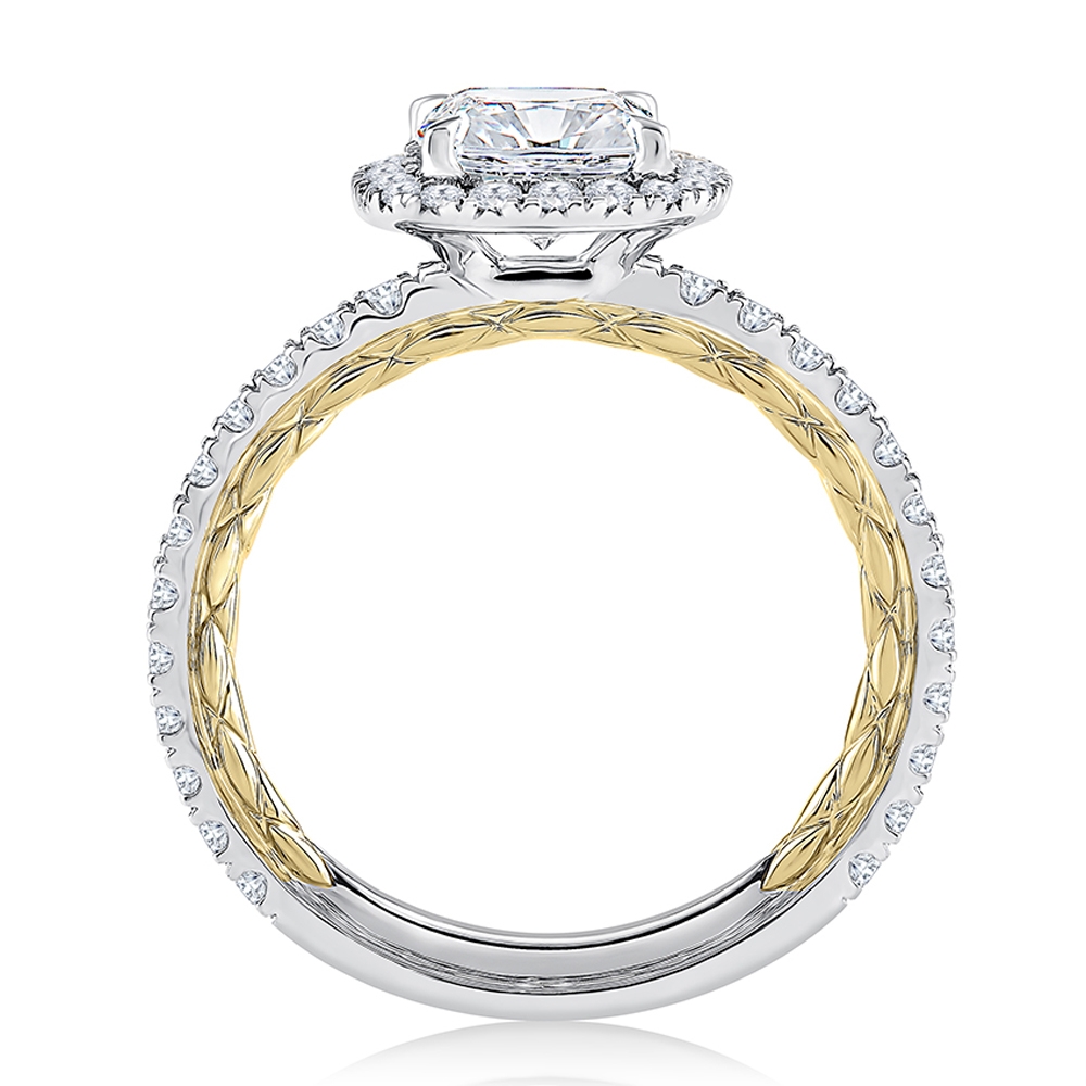 A.JAFFE Platinum Classic Engagement Ring MECRD2332Q