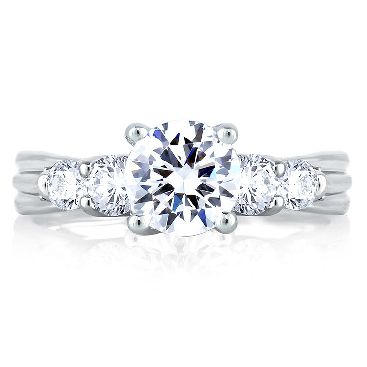 A Jaffe Platinum Signature Engagement Ring MES030