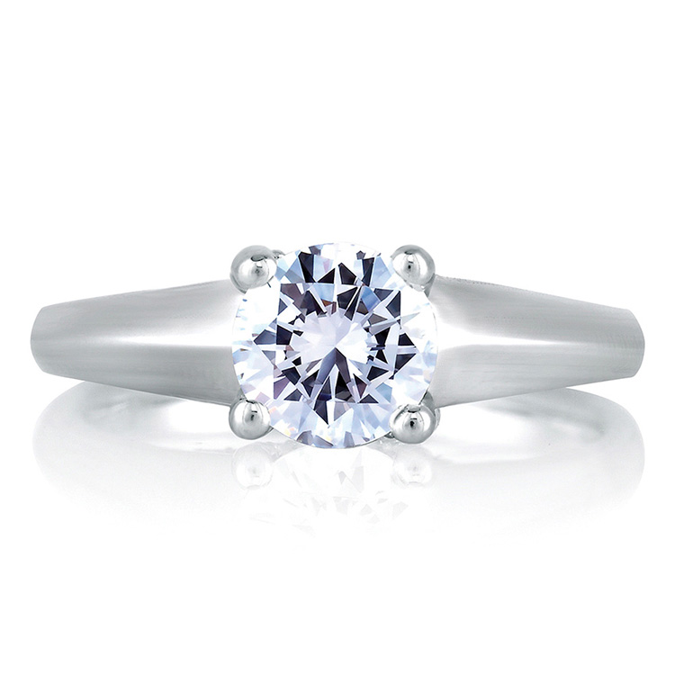 A Jaffe Platinum Signature Engagement Ring MES144