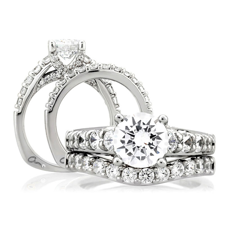 A Jaffe Platinum Signature Engagement Ring MES239