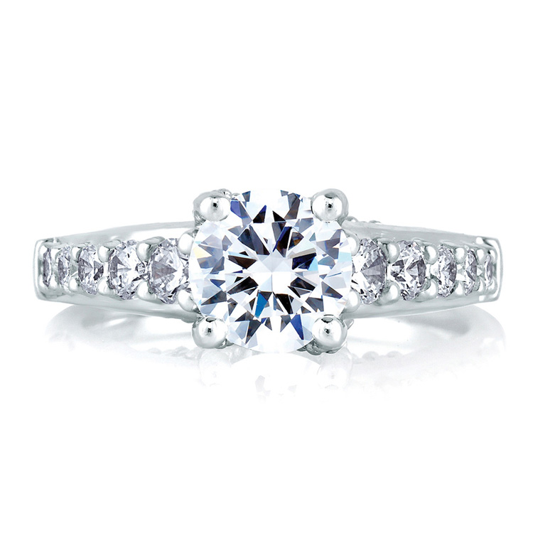 A Jaffe Platinum Signature Engagement Ring MES239