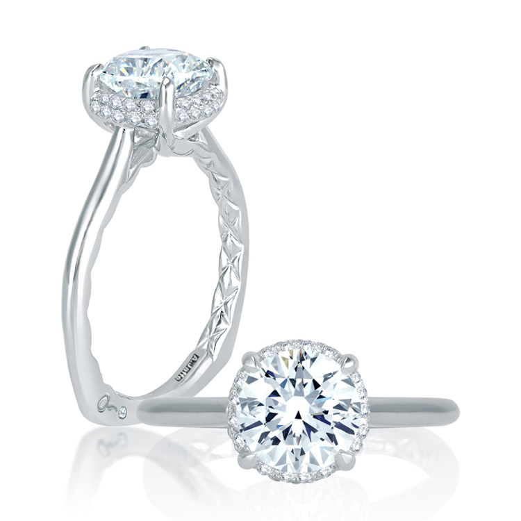 A.JAFFE Platinum Signature Engagement Ring MES746Q