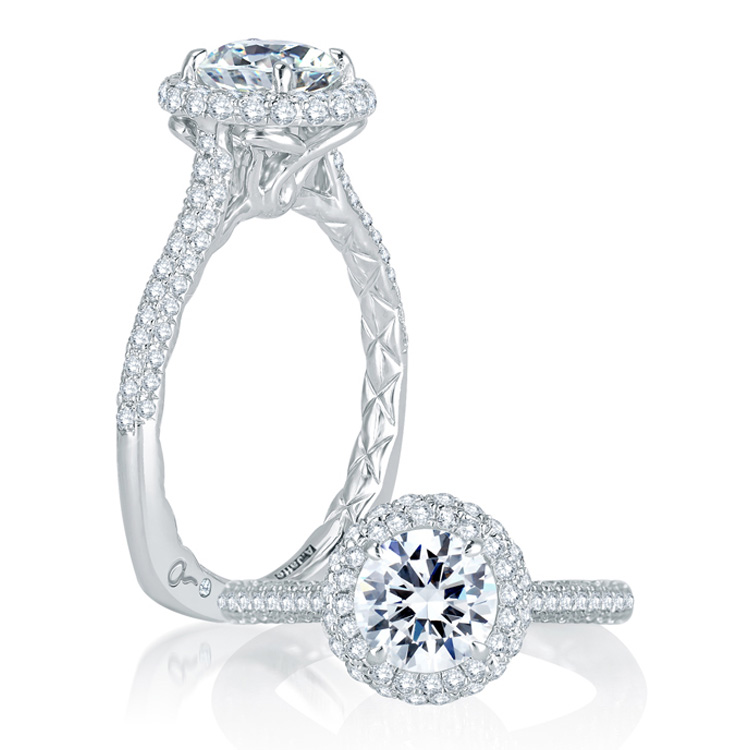 A.JAFFE Platinum Signature Engagement Ring MES749Q