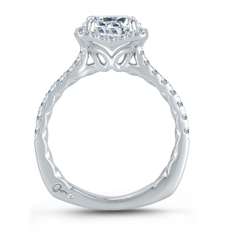 A.JAFFE Platinum Signature Engagement Ring MES750Q